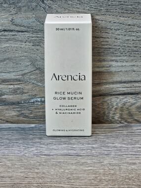 Arencia Rice Mucin Glow Serum 30ml Hydrating Brightening Face Serum NEW